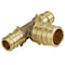 Apollo 1/2 in. x 1/2 in. x 3/4 in. Brass PEX-A Expansion Barb Reducing Tee EPXT121234 - alternate 3